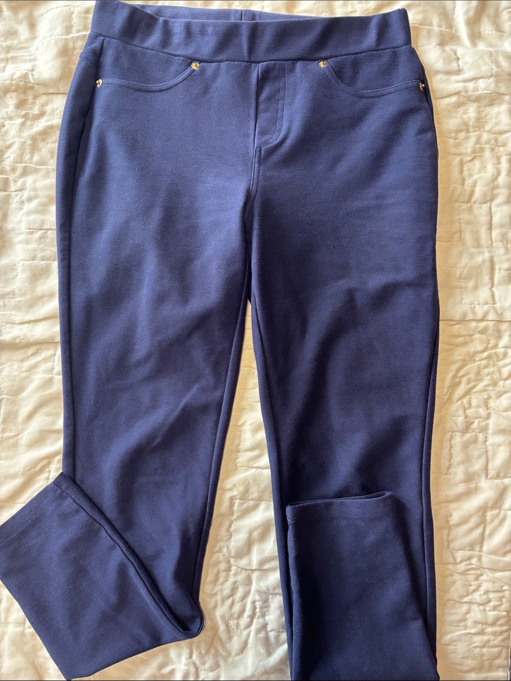 MICHAEL Michael Kors Navy Stretch Pull-On Jeggings